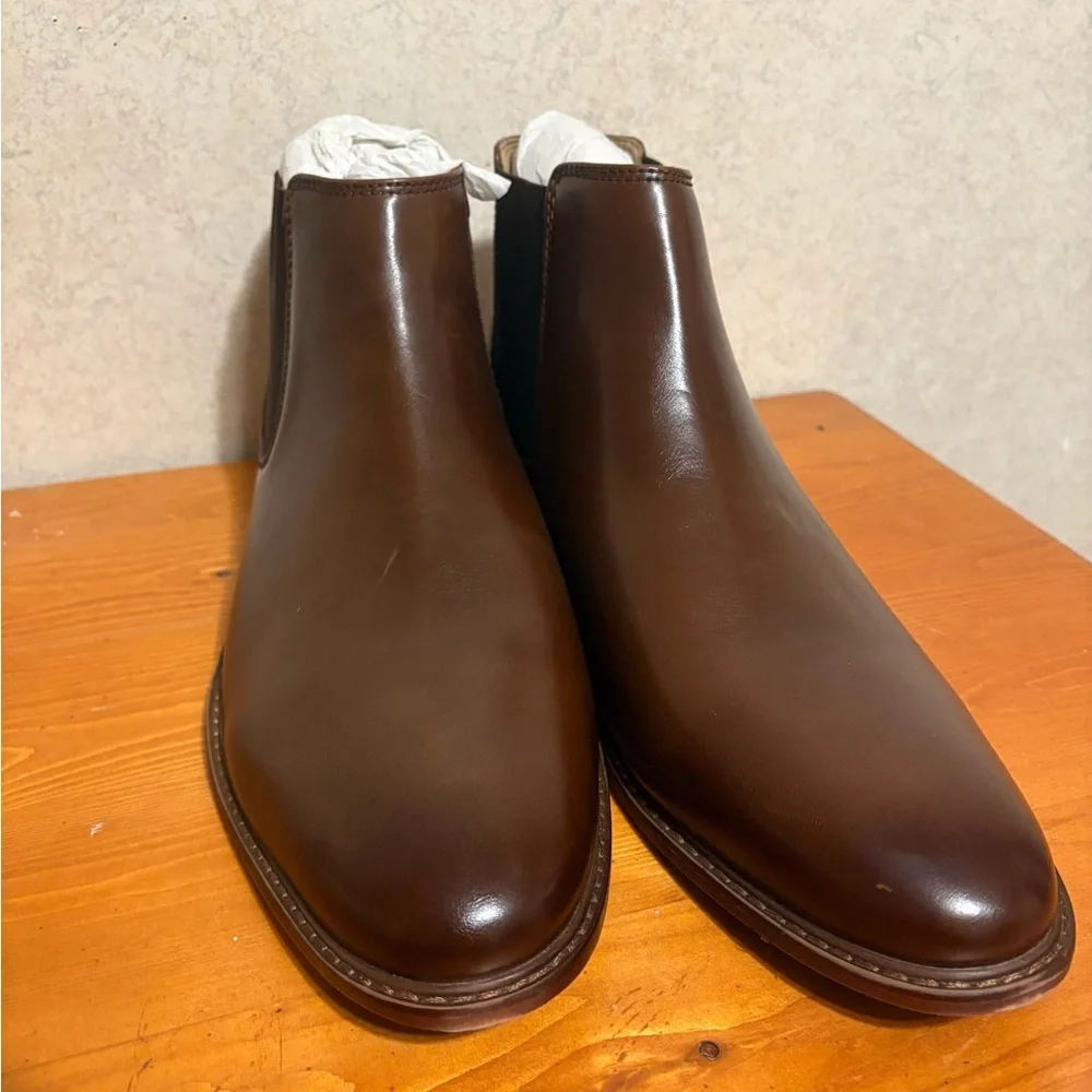 Mix No. 6 Men's Brown leather Aleder Chelsea Ankle Boot Size 13